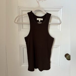 Cleo + Wolf. Brown tank top. Size S.
